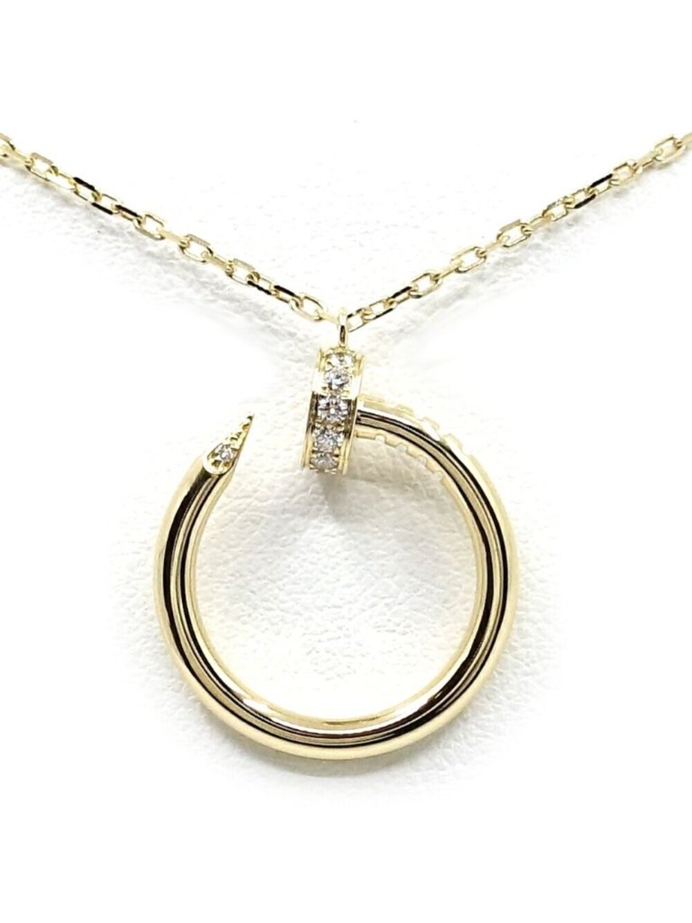 Cartier 18k Yellow Gold Juste un Clou Diamond Pendant